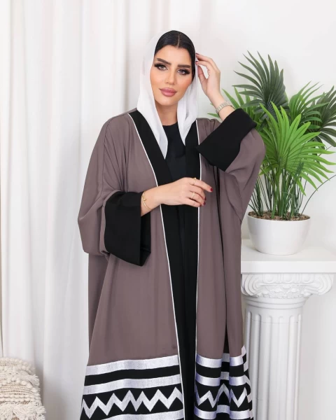 Crepe Free Size Abaya IB186